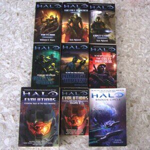 Halo – 9 paperback books